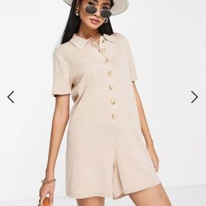 Rhythm Maverick Knit Romper in Oat